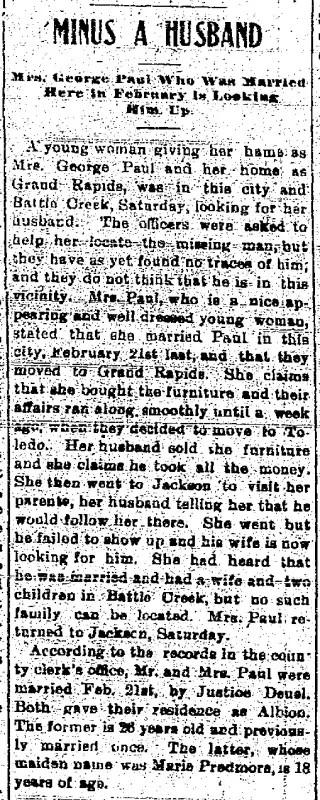 Marriage Newspaper clipping from Jun 23, 1905 5732292