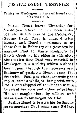 Crime Newspaper clipping from Mar 7, 1906 5732299