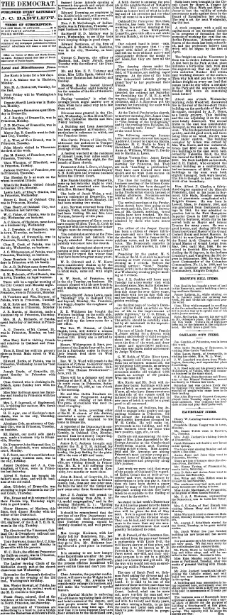 Crime Newspaper clipping from Feb 16, 1889 5732901