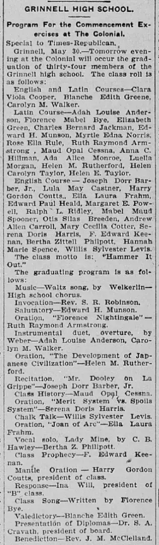 other Newspaper clipping from May 30, 1905 5733527
