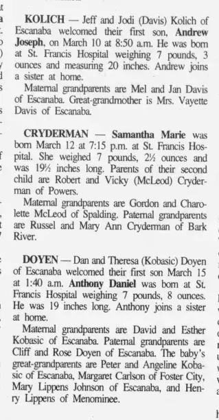 other Newspaper clipping from Mar 22, 1997 5733797