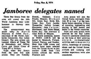 other Newspaper clipping from Nov 8, 1974 5734381