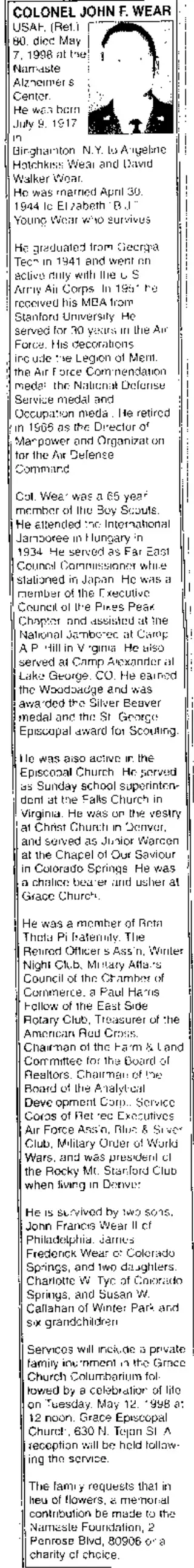 other Newspaper clipping from May 9, 1998 5734399