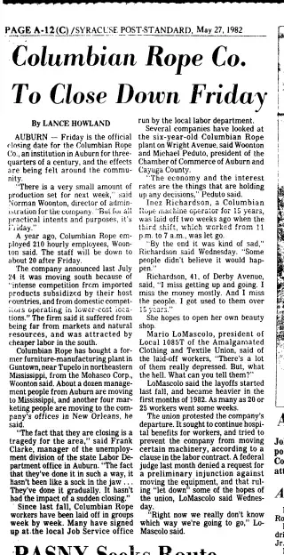 other Newspaper clipping from May 27, 1982 5734485