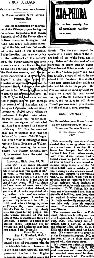 other Newspaper clipping from Nov 23, 1893 5735005