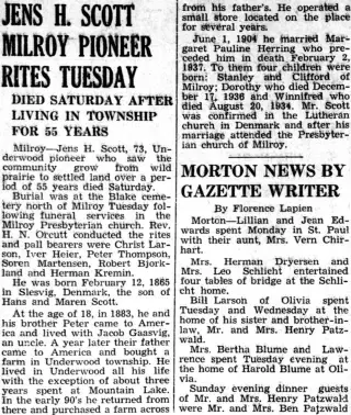 other Newspaper clipping from Dec 8, 1938 5735971