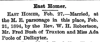 Marriage Newspaper clipping from Mar 2, 1894 5736097