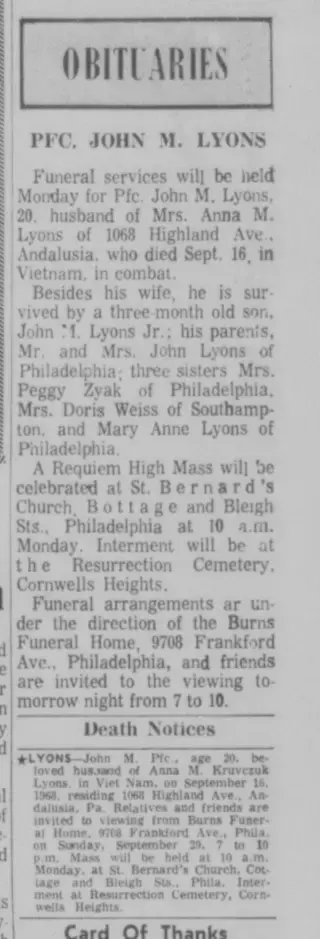 other Newspaper clipping from Sep 28, 1968 5736176