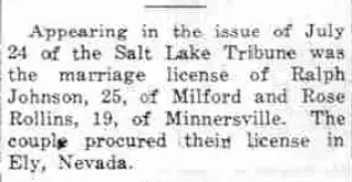 Marriage Newspaper clipping from Jul 27, 1939 5736180