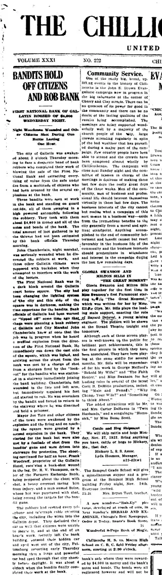 other Newspaper clipping from Nov 23, 1922 5736340