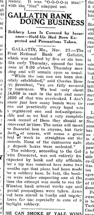 other Newspaper clipping from Nov 30, 1922 5736343