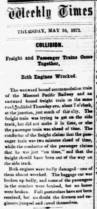 other Newspaper clipping from May 16, 1872 5736634