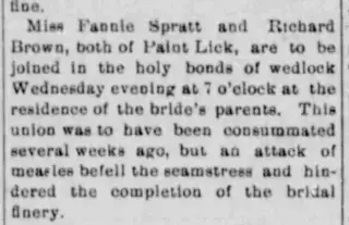 Marriage Newspaper clipping from Feb 19, 1901 5736823