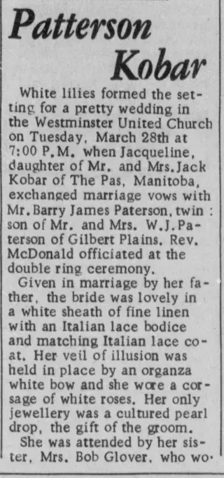 Marriage Newspaper clipping from Apr 12, 1967 5737058