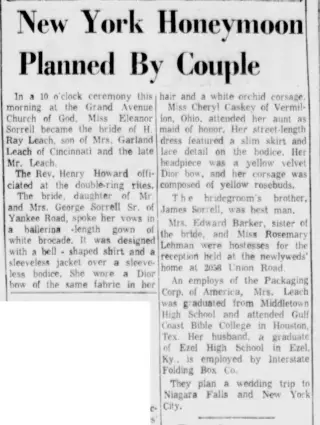 Marriage Newspaper clipping from Jul 3, 1965 5737386