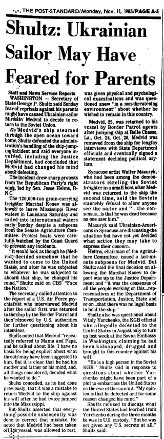 other Newspaper clipping from Nov 11, 1985 5737772