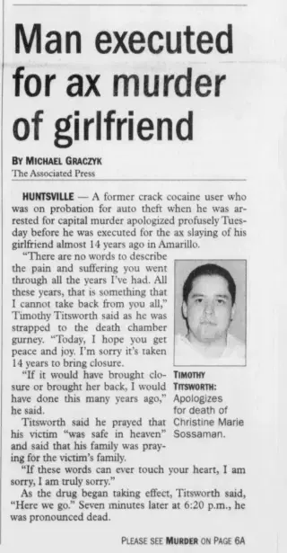 Crime Newspaper clipping from Jun 7, 2006 5738140