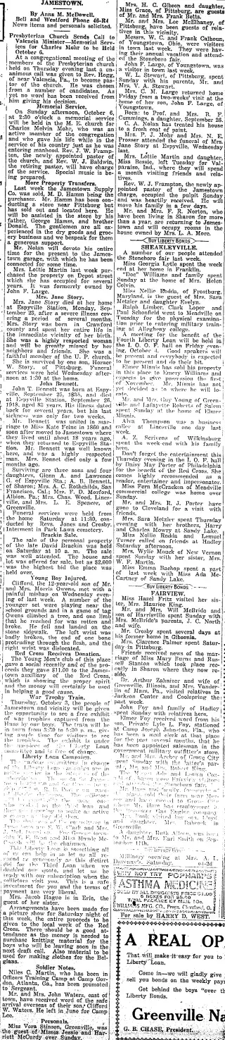 other Newspaper clipping from Oct 5, 1918 5738561