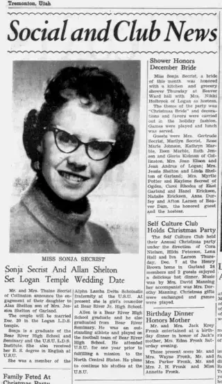 Marriage Newspaper clipping from Dec 14, 1961 5739580