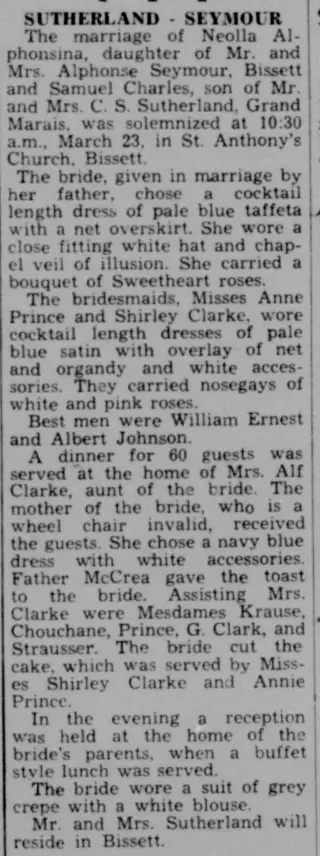 Marriage Newspaper clipping from Mar 26, 1957 5739893