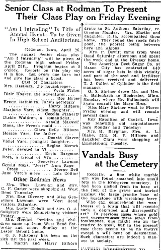 other Newspaper clipping from Apr 28, 1927 5740204