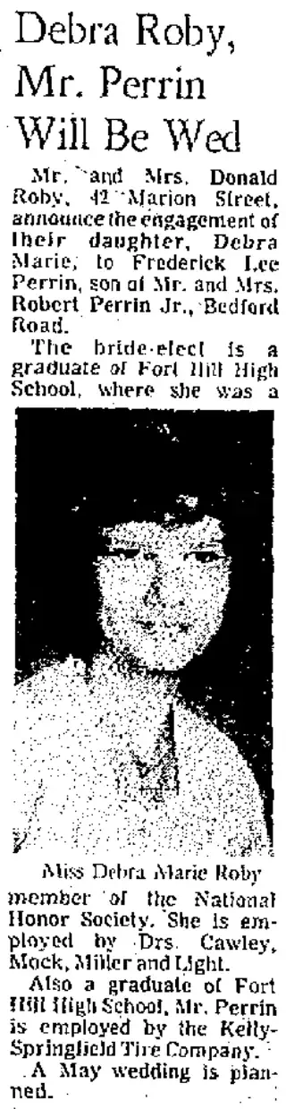 Marriage Newspaper clipping from Feb 13, 1977 5740295