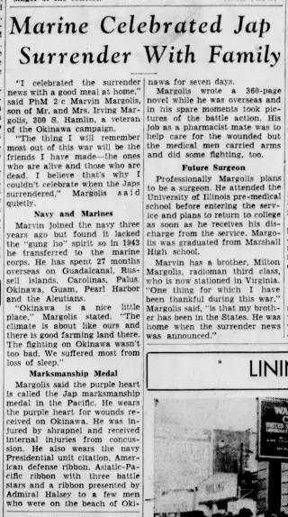 other Newspaper clipping from Aug 23, 1945 5740427