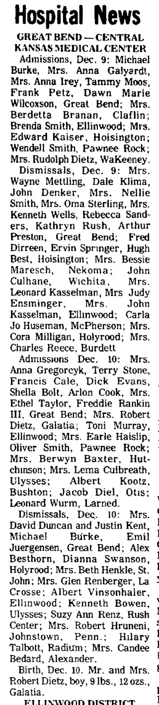 Birth Newspaper clipping from Dec 11, 1972 5740530