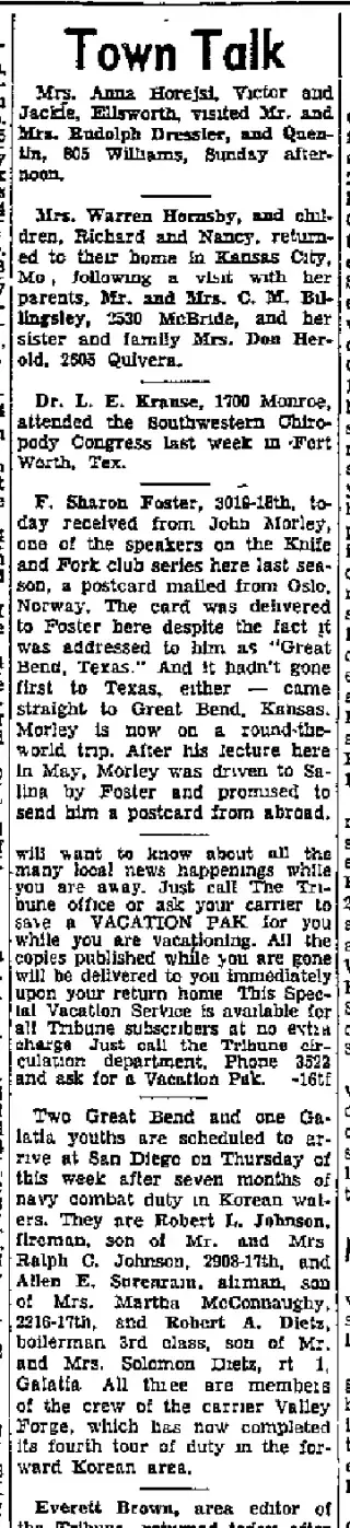 other Newspaper clipping from Jun 22, 1953 5740575