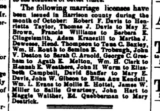 Marriage Newspaper clipping from Nov 4, 1873 5741122