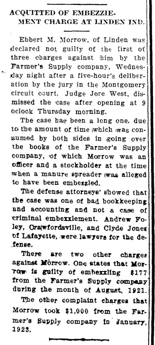 Crime Newspaper clipping from Jun 14, 1923 5741196