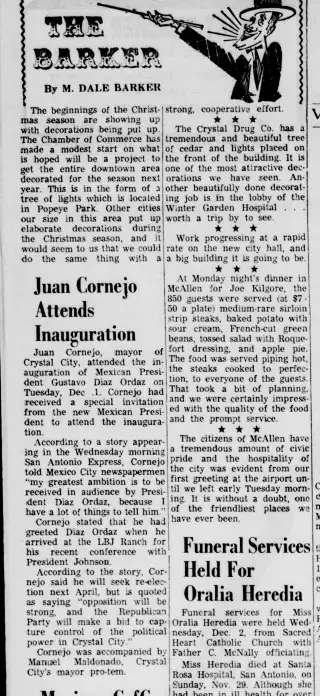other Newspaper clipping from Dec 4, 1964 5741268
