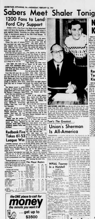 other Newspaper clipping from Feb 26, 1964 5741871