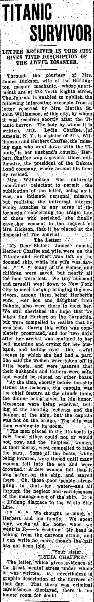 other Newspaper clipping from Apr 29, 1912 5742091