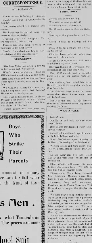 other Newspaper clipping from Aug 13, 1898 5742184
