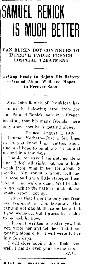 other Newspaper clipping from Aug 29, 1918 5742340
