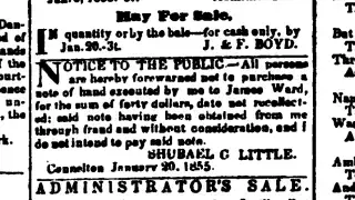 other Newspaper clipping from Feb 17, 1855 5742475