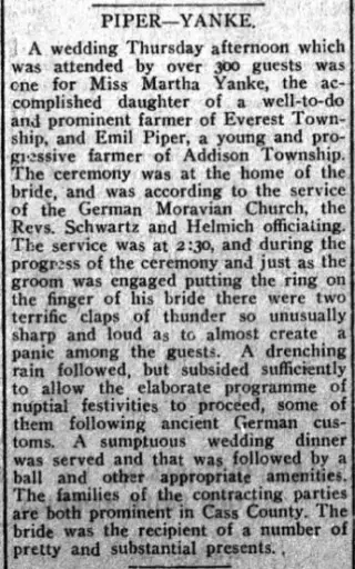 Marriage Newspaper clipping from Jul 28, 1905 5742508