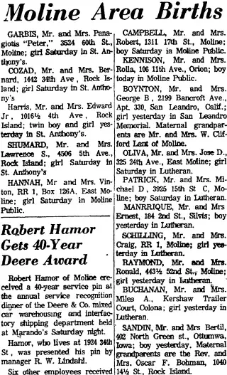 Birth Newspaper clipping from Jan 30, 1967 5742663