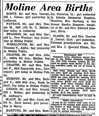 Birth Newspaper clipping from Mar 16, 1963 5742665