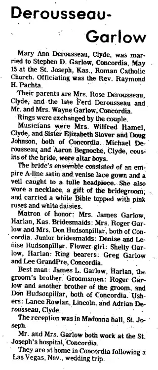 Marriage Newspaper clipping from Jun 2, 1971 5743069