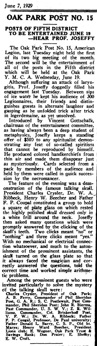 other Newspaper clipping from May 31, 1929 5743490