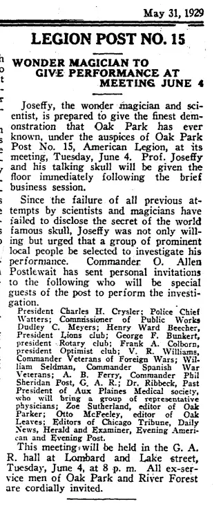 other Newspaper clipping from May 31, 1929 5743493