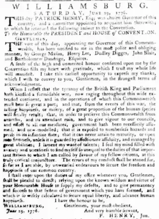 other Newspaper clipping from Jul 6, 1776 5744075