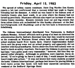 other Newspaper clipping from Apr 22, 1983 5744277