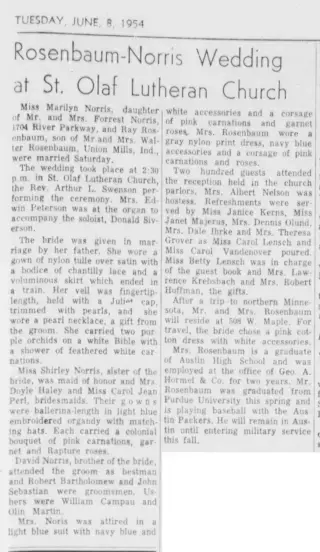 other Newspaper clipping from Jun 8, 1954 5744432