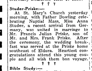 Marriage Newspaper clipping from Apr 24, 1924 5745356