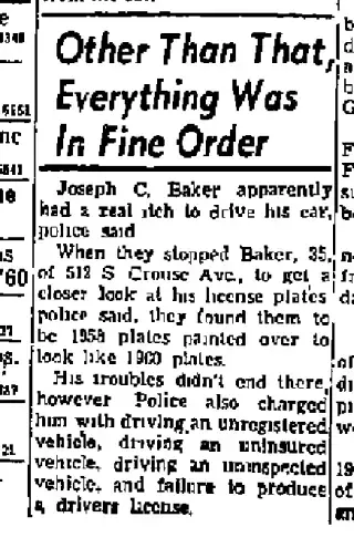 Crime Newspaper clipping from Sep 28, 1960 5745774