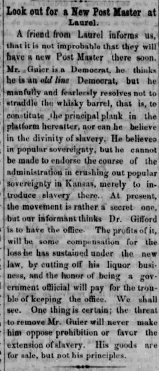 other Newspaper clipping from Oct 26, 1855 5745895