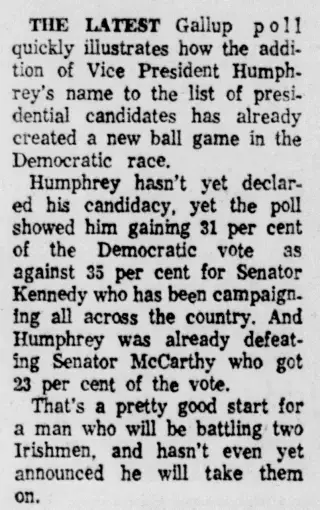 other Newspaper clipping from Apr 19, 1968 5746553